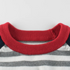 Boys Casual Round Neck Long Sleeve Striped Knitwear