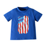 Children Kids Baby Fashion Girls Boys Short Sleeve Independence Day Print T-Shirt