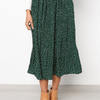 Women'S Fashion Polka Dot Print Pleated Skirt