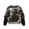 Children Kids Toddlers Boys Long Sleeve Camouflage Letter Print Sweatshirt