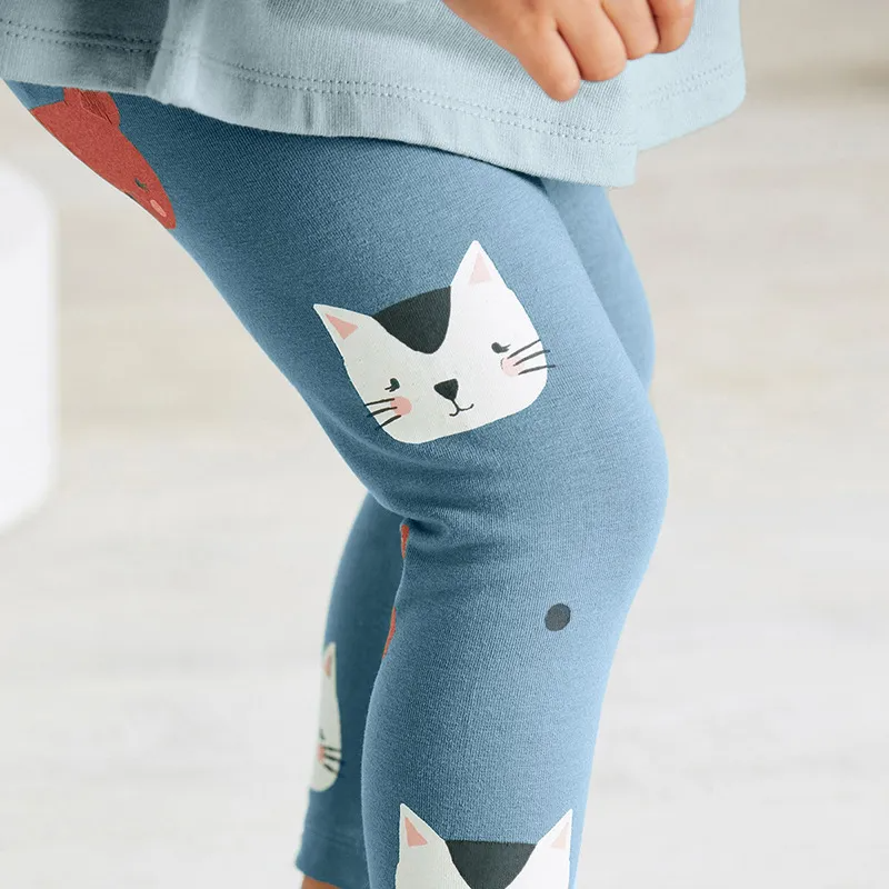 Kids Toddler Big Boys Spring Autumn Fashion Casual Cute Solid Color Cartoon Kitten Round Neck Long Sleeve Pants Set