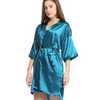Women Solid Color Mid-Length Homewear Sleep-Robe