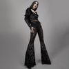 Women'S Fashion Sexy Mesh Lace See-Through Flared Pants