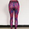 Leaves Print Slim Fit Sports Leggings Pants