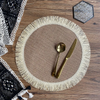 (Buy 1 Get 1) Retro Nordic Hand-Woven Dining Mat Home Table Tassel Placemat