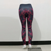 Red Rose Print High-Waisted Hip-Lifting Sports Cropped Leggings Pants