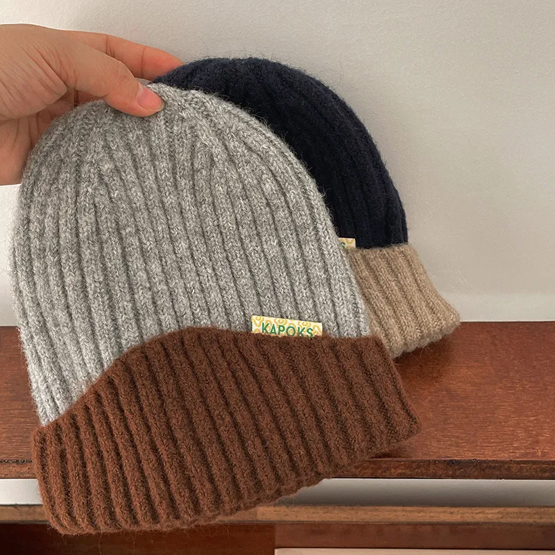 (Buy 1 Get 1)Kids Unisex Autumn Winter Cute Color Knitwear Hat