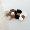 (Buy 1 Get 1) Kids Winter Cute Cartoon Bear Knitwear Finger Gloves