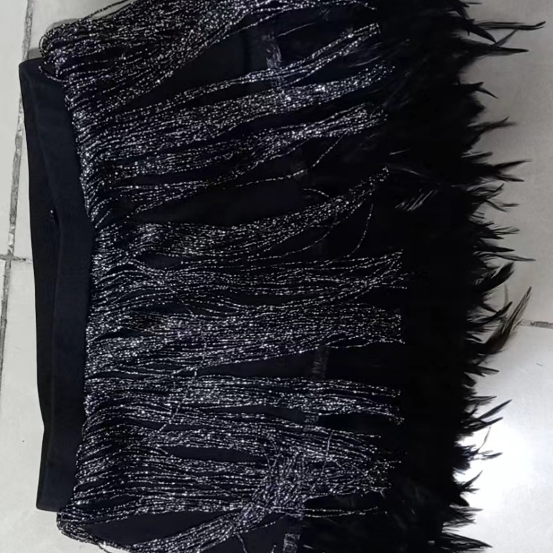 Women'S Sexy Fringe Feather Skirt