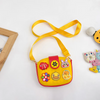 Kids Girls Fashion Sweet Candy Color Cartoon Bunny Fish Duck Dinosaur Flower Silicone Mini Square Handle Crossbody Bag