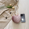 Women Fashionable Heart-Shaped Rhomboid Chain Crossbody Bag