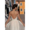 Women Elegant Solid Color Sleeveless Lace Backless V Neck Wedding Evening Dress SKU: T1035CA460 Min.Order: 1