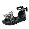 Children Kids Baby Fashion Girls Rhinestone Bow Princess Buckle Strap Sandals Shoes