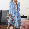 Women Fashion Casual Butterfly Printed Dress