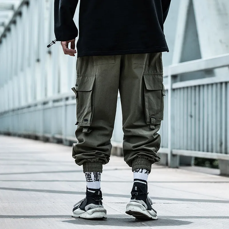 Men Fashion Loose Hip Hop Harem Cargo Pants