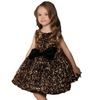 Toddler Girls Fashion Party Cute Bow Sequins Sleeveless Round Neck Tutu Princess Dress