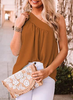 Women Summer Asymmetrical One-Shoulder Casual Top