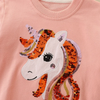 Kids Toddler Girls Autumn Winter Fashion Casual Cute Cartoon Pony Print Sequins Round Neck Sweatshirts