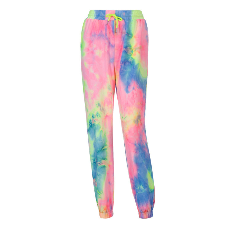 Women'S Fashion Casual Tie Dye Printing Sports Pants