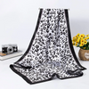 (Buy 1 Get 2) 90*90Cm Women'S Fashion Silky Satin Leopard Print Silk Scarf