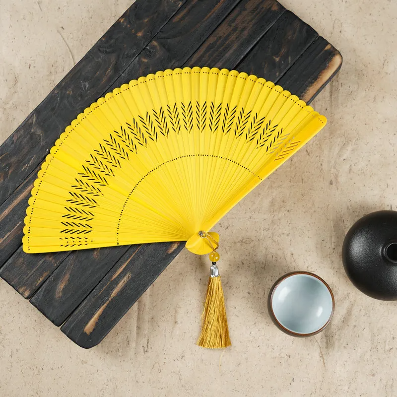 (Buy 1 Get 1) Retro Hollow Carved Whole Bamboo Antique Folding Fan Handicrafts