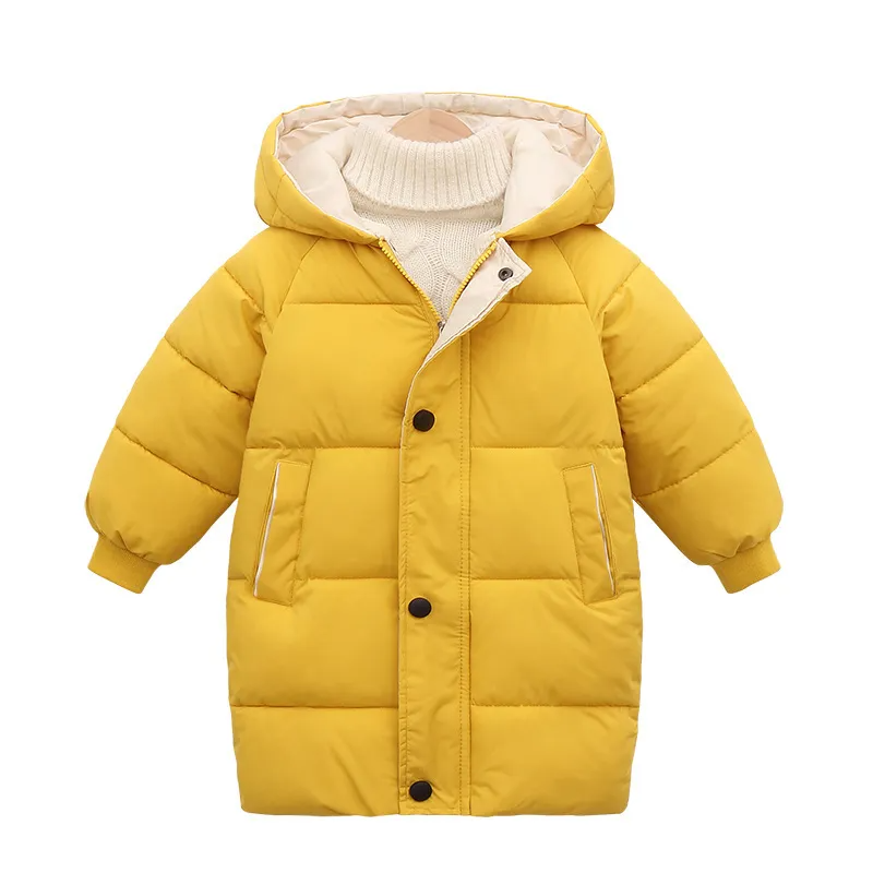 Kids Toddler Girls Boy Fashion Solid Zip Long Bubble Coat Bubble Coat