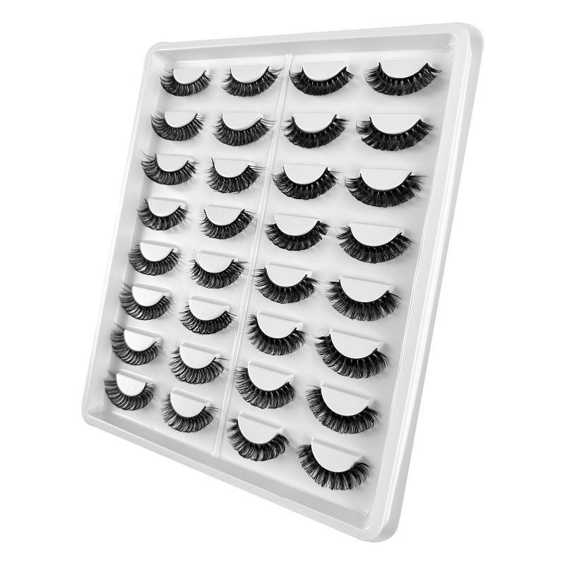 Women'S Chemical Fiber Thick Simulation Curling False Eyelashes 16 Pairs/Set