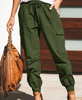 Women'S Casual Fashion Solid Color Pocket Cargo Pants