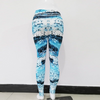 Wave Print High-Waisted Sports Yoga Leggings Pants