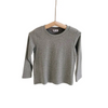 Kids Simple Solid Color Round Neck Long-Sleeved High Elastic T-Shirt