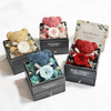 (Buy 1 Get 1) Valentine Day Immortal Rose Bear Drawer Necklace Ring Jewelry Box