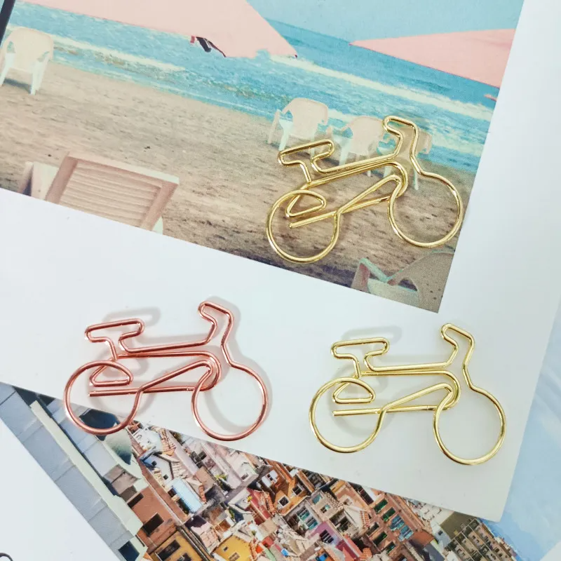 Creative Bicycle Metal Paper Clip (10PCS)