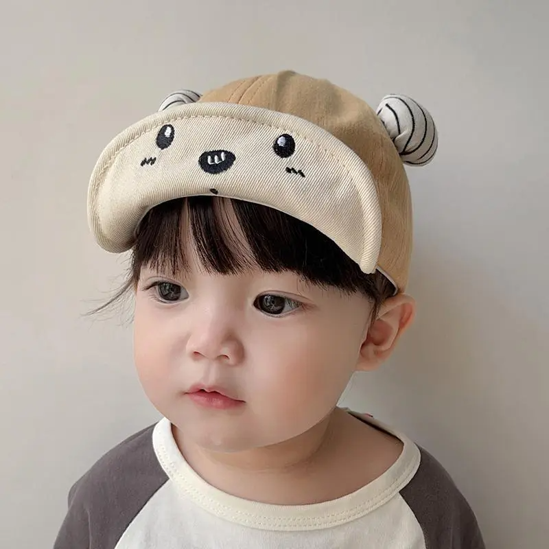 Children Kids Baby Fashion Girls Boys Sunscreen Cartoon Bear Cap