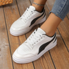 Women Fashion Plus Size Thick-Soled Round Toe Flat Sneakers