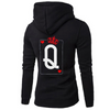 Fashion Casual Long Sleeve Round Neck Letter Print Couple Hoodie