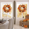 Pumpkin Maple Leaf Decoration Christmas Wall Hanging Wreath