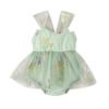 (Buy 1 Get 1) Kids Baby Girls Summer Fashion Casual Cute Floral Embroidery Mesh Romper Dress