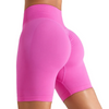 (Buy 1 Get 1) Women Solid Color Seamless High Waist Yoga Shorts Sports Fitness Shorts