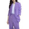 Women Fashion Solid Color Blazer And Pant Two-Piece Set