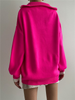 Contrasting Color Lapel Autumn And Winter Sweater Women'S Loose Casual Oversized Knitted Top