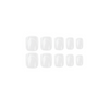 ( Buy 1 Get 2 ) Women Fashion Simple Short White Line Detachable False Nails