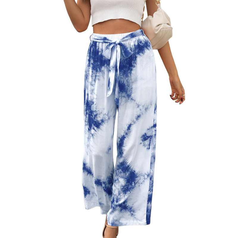 Women'S Fashion Casual Tie Dye Wide Leg Pants