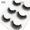 3pairs/Set Women 3D Multilayer Mink Hair Eyelashes