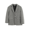 Men Casual Check Lapel Long Sleeve Single Row Blazer