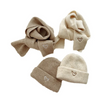 Kids Unisex Fashion Casual Versatile Heart Shaped Embroidery Knitwear Scarf Hat Sets