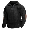 Men Spring Autumn Fashion Casual Color Matching Stripe Long Sleeve Lapel Plus Size Sweatshirts