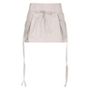 Women Fashion Street Solid Color Woven Strip Strap Woven Short Skirt