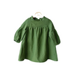 (Buy 1 Get 2) Girls Basic Stringy Selvedge Round Neck Long Sleeve Solid Color Casual Dress