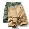 Men Casual Mid-Rise Multi-Pocket Large Size Loose Shorts