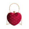 Women Fashionable Heart-Shaped Rhomboid Chain Crossbody Bag